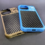 3D printed recycled carbon fiber iPhone 15 Pro phone cases